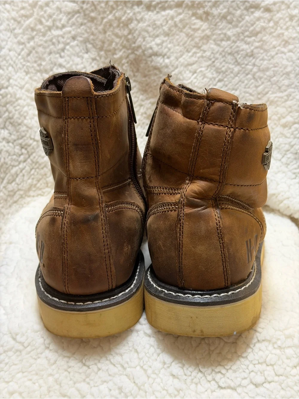 HARLEY-DAVIDSON® FOOTWEAR Men's Hagerman Motorcycle Riding Boots | Brown 10.5